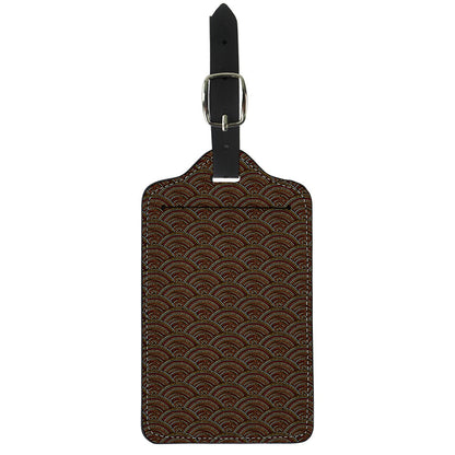 African Afro Dot Pattern Print Luggage Tag
