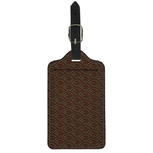 African Afro Dot Pattern Print Luggage Tag