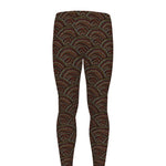 African Afro Dot Pattern Print Men's leggings