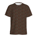 African Afro Dot Pattern Print Men's Athletic T-Shirt