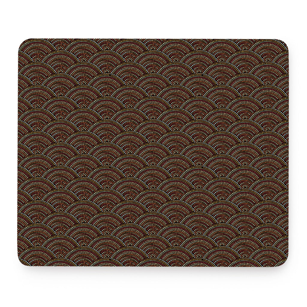 African Afro Dot Pattern Print Mouse Pad