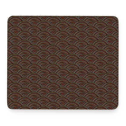 African Afro Dot Pattern Print Mouse Pad