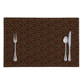 African Afro Dot Pattern Print Placemat