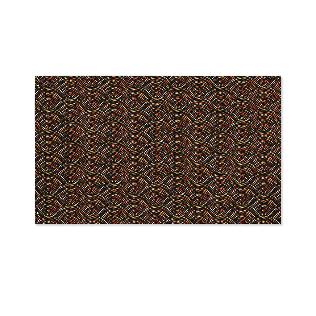 African Afro Dot Pattern Print Polyester Flag