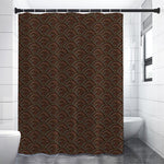 African Afro Dot Pattern Print Premium Shower Curtain