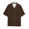 African Afro Dot Pattern Print Rayon Hawaiian Shirt