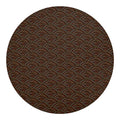 African Afro Dot Pattern Print Round Blanket