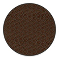 African Afro Dot Pattern Print Round Floor Mat