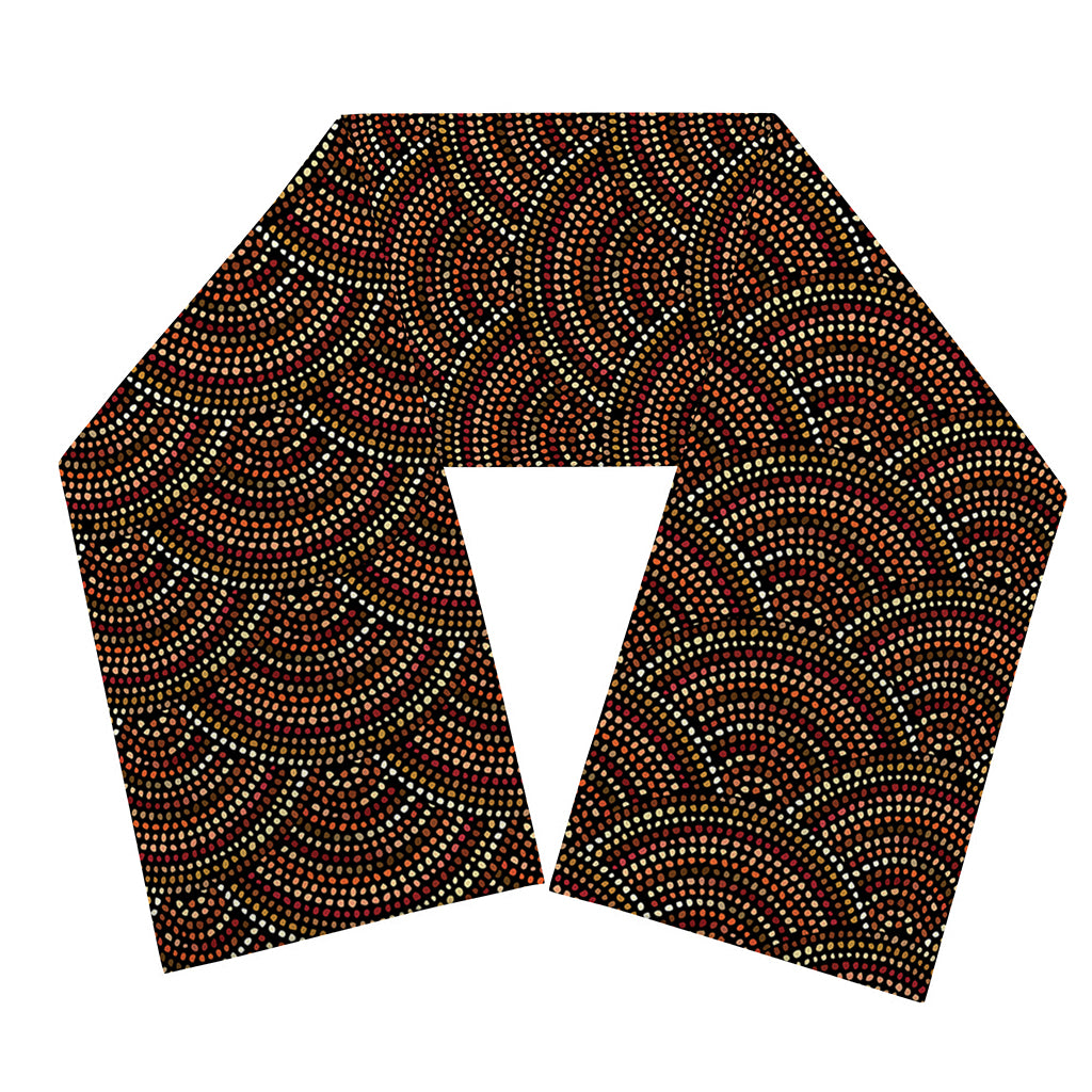African Afro Dot Pattern Print Scarf