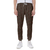 African Afro Dot Pattern Print Scuba Joggers