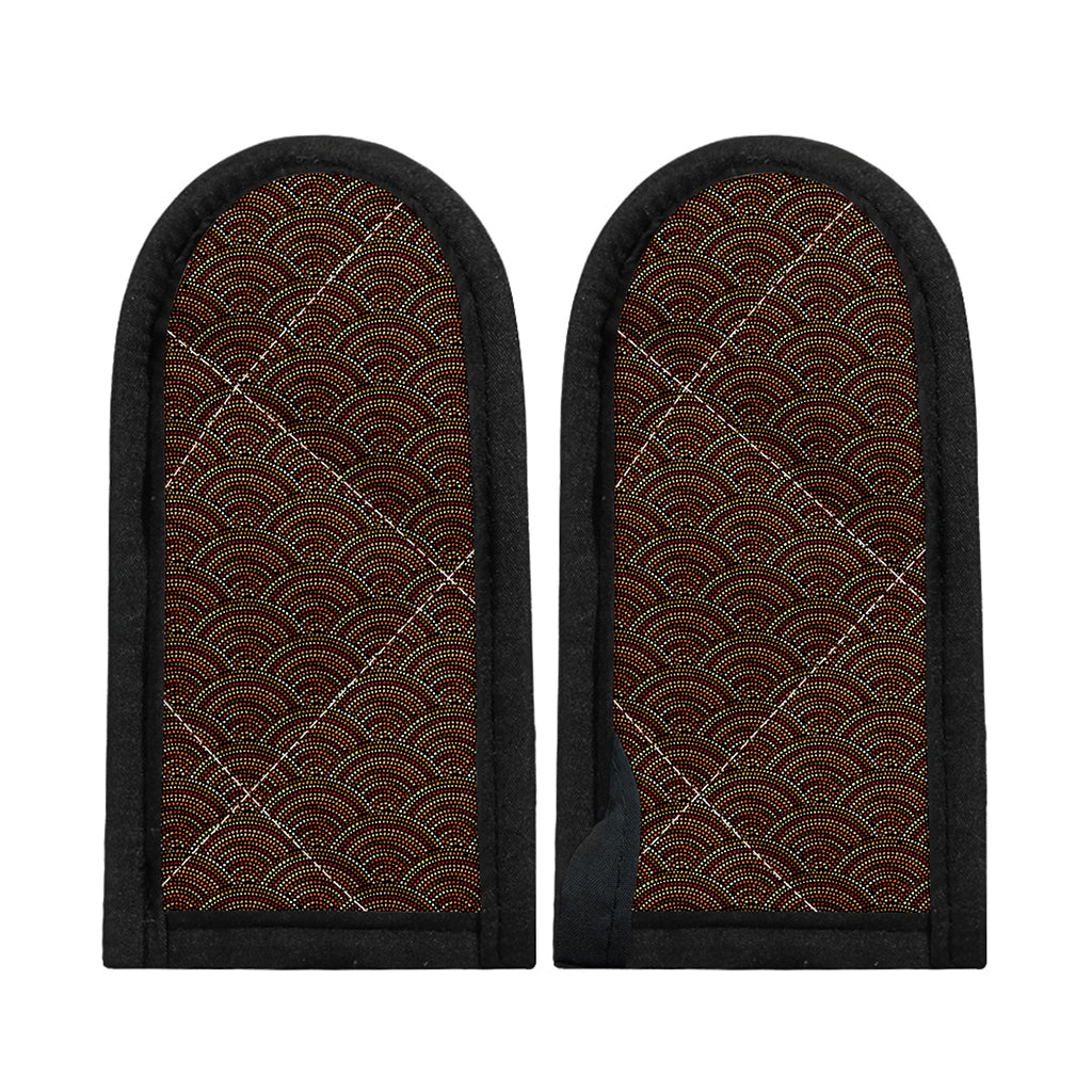 African Afro Dot Pattern Print Skillet Handle Cover