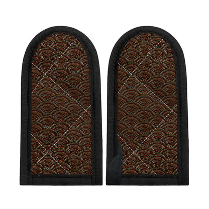 African Afro Dot Pattern Print Skillet Handle Cover