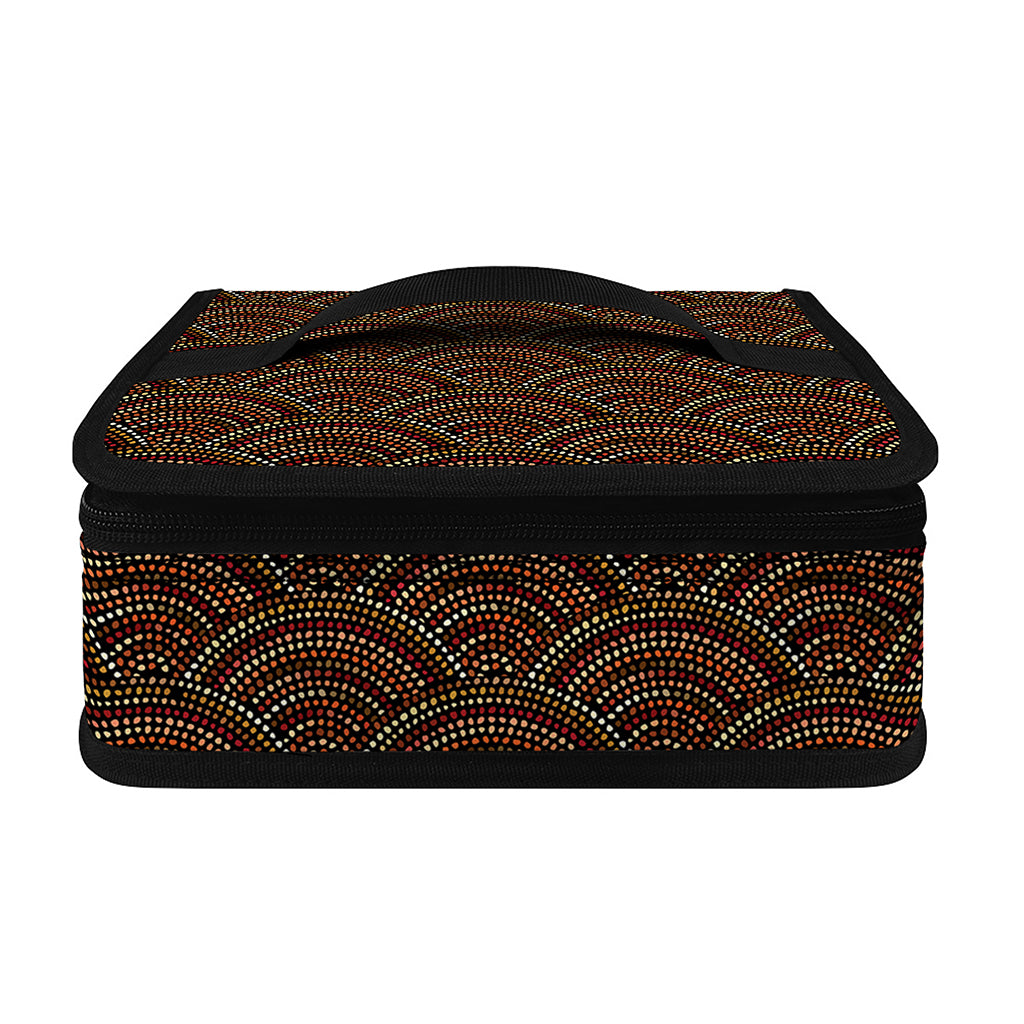 African Afro Dot Pattern Print Small Lunch Bag