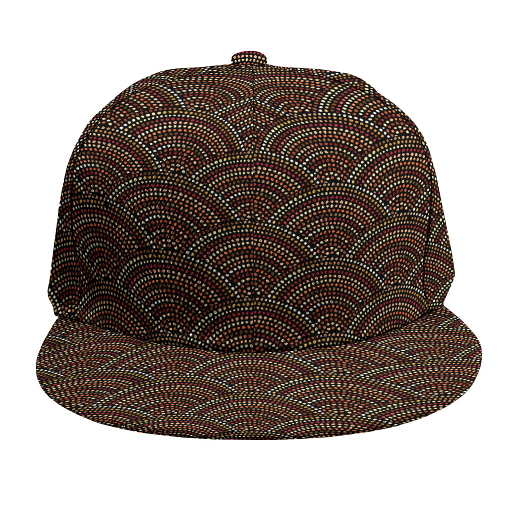 African Afro Dot Pattern Print Snapback Cap