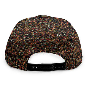 African Afro Dot Pattern Print Snapback Cap