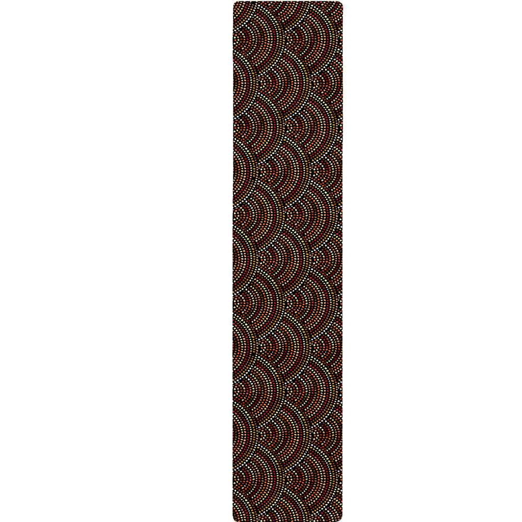 African Afro Dot Pattern Print Table Runner