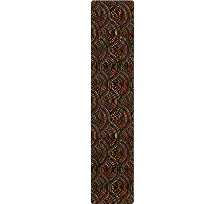 African Afro Dot Pattern Print Table Runner