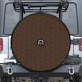 African Afro Dot Pattern Print Tire Cover With Camera Hole