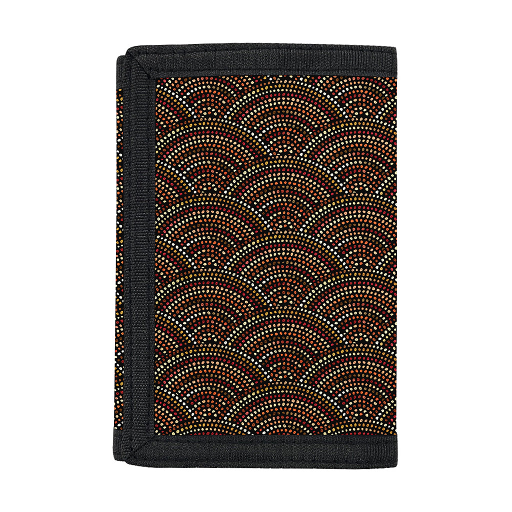 African Afro Dot Pattern Print Trifold Wallet
