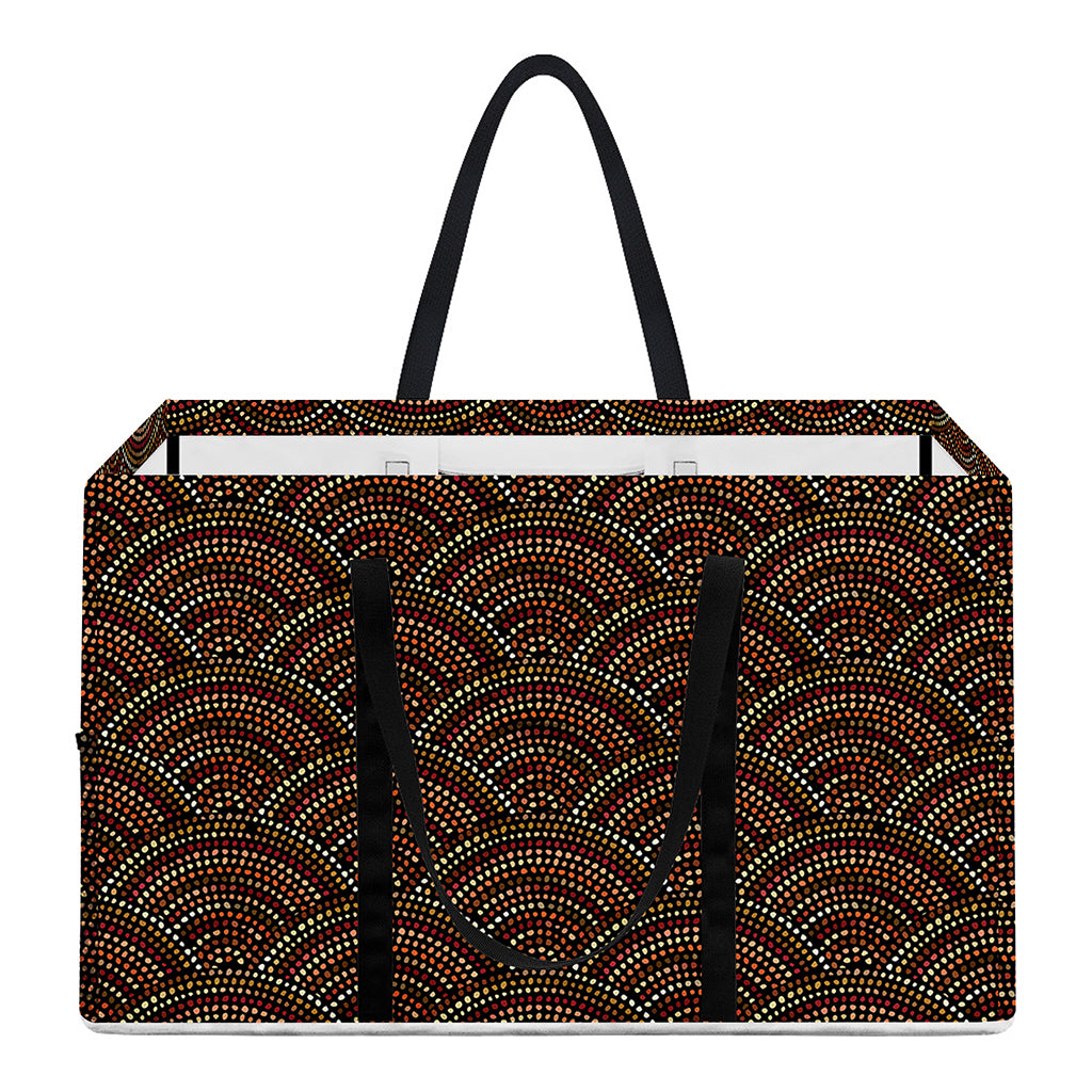 African Afro Dot Pattern Print Utility Tote Bag