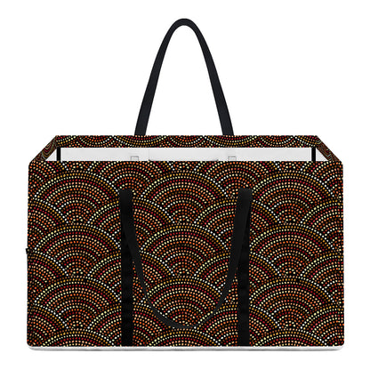 African Afro Dot Pattern Print Utility Tote Bag