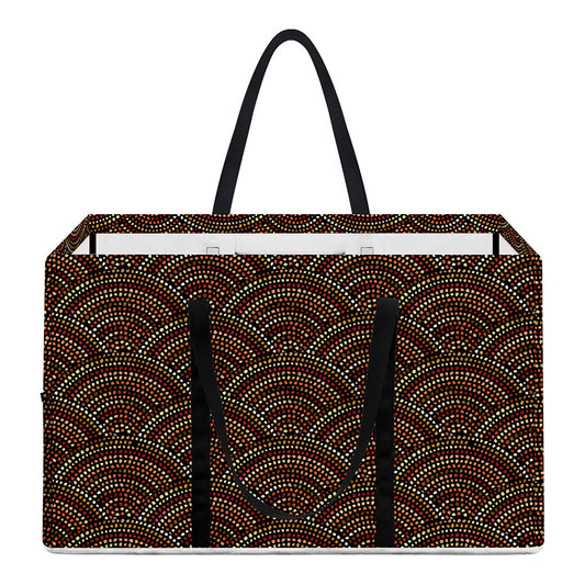 African Afro Dot Pattern Print Utility Tote Bag