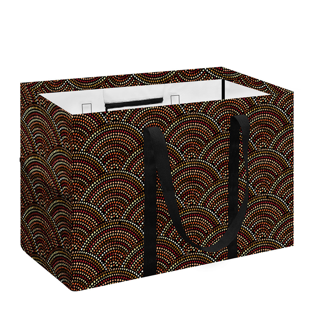 African Afro Dot Pattern Print Utility Tote Bag