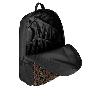 African Afro Inspired Pattern Print 17 Inch Backpack