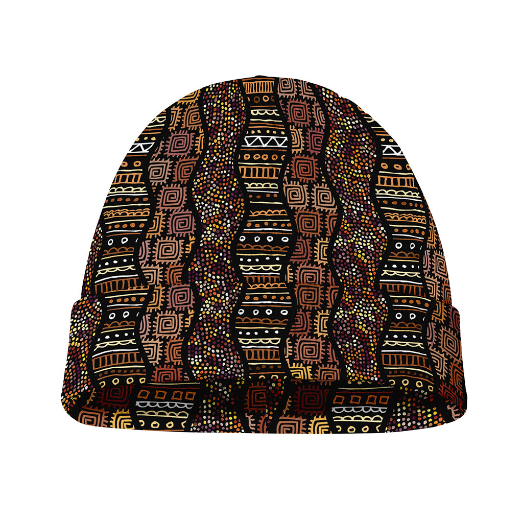 African Afro Inspired Pattern Print Beanie