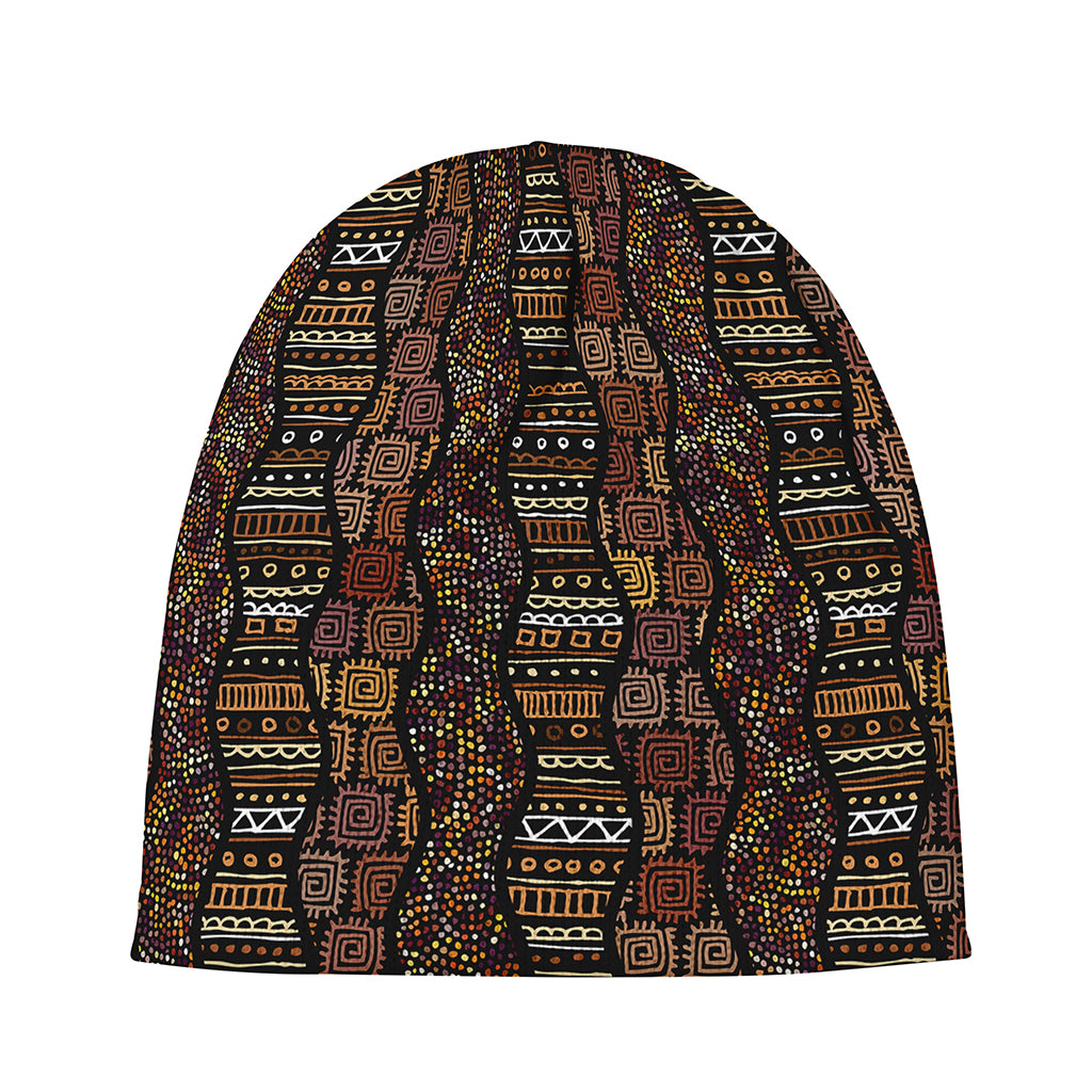African Afro Inspired Pattern Print Beanie