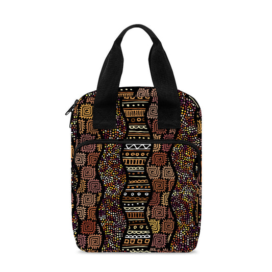 African Afro Inspired Pattern Print Bible Tote Bag