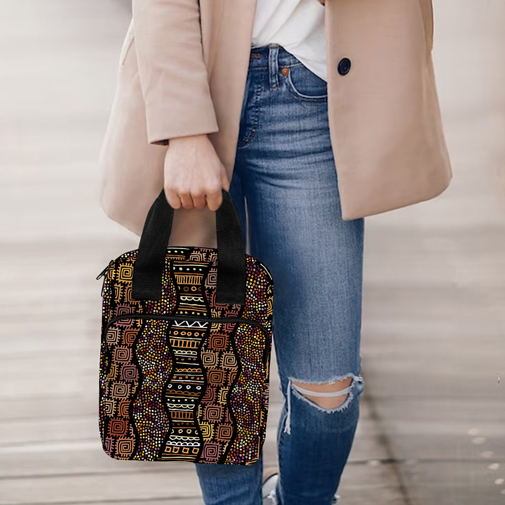 African Afro Inspired Pattern Print Bible Tote Bag