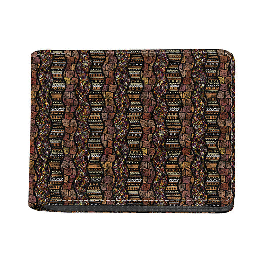 African Afro Inspired Pattern Print Bifold Wallet