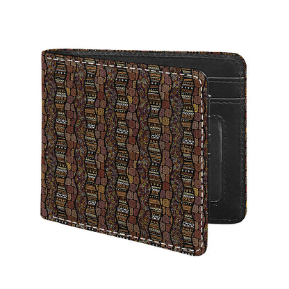 African Afro Inspired Pattern Print Bifold Wallet