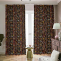 African Afro Inspired Pattern Print Dimout Pencil Pleat Curtains