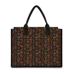 African Afro Inspired Pattern Print Canvas Tote Bag