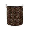 African Afro Inspired Pattern Print Collapsible Laundry Basket