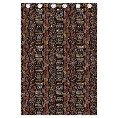 African Afro Inspired Pattern Print Curtain