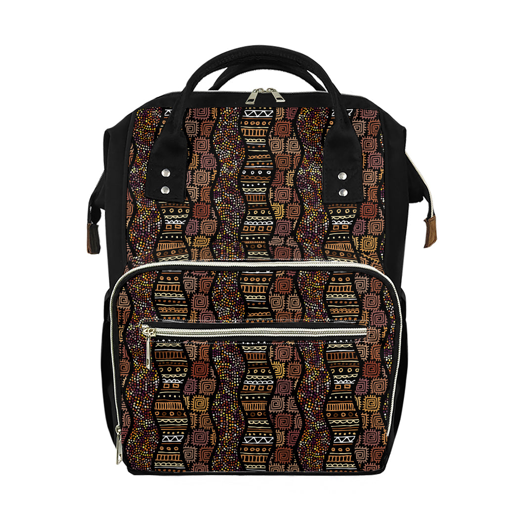 African Afro Inspired Pattern Print Diaper Bag