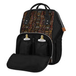 African Afro Inspired Pattern Print Diaper Bag