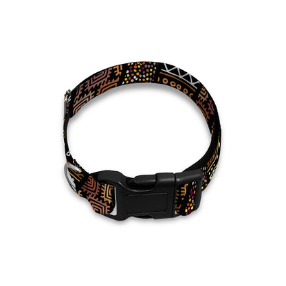 African Afro Inspired Pattern Print Dog Collar