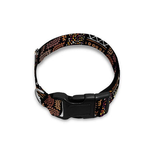 African Afro Inspired Pattern Print Dog Collar