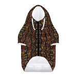African Afro Inspired Pattern Print Dog Zip Up Hoodie