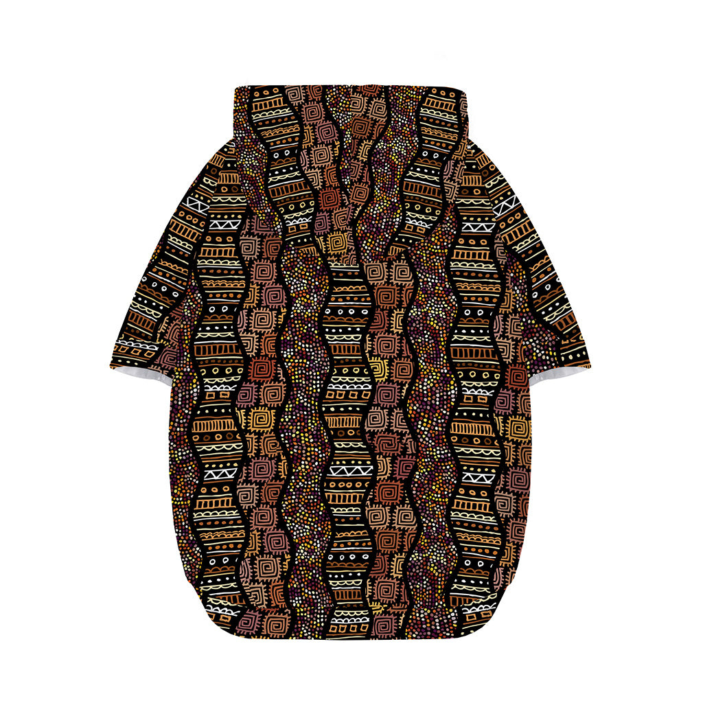 African Afro Inspired Pattern Print Dog Zip Up Hoodie