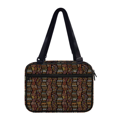 African Afro Inspired Pattern Print Double Strap Bible Bag