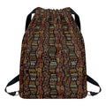 African Afro Inspired Pattern Print Drawstring Backpack