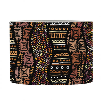 African Afro Inspired Pattern Print Drum Lamp Shade