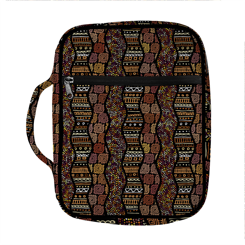 African Afro Inspired Pattern Print Front Pocket Bible Bag