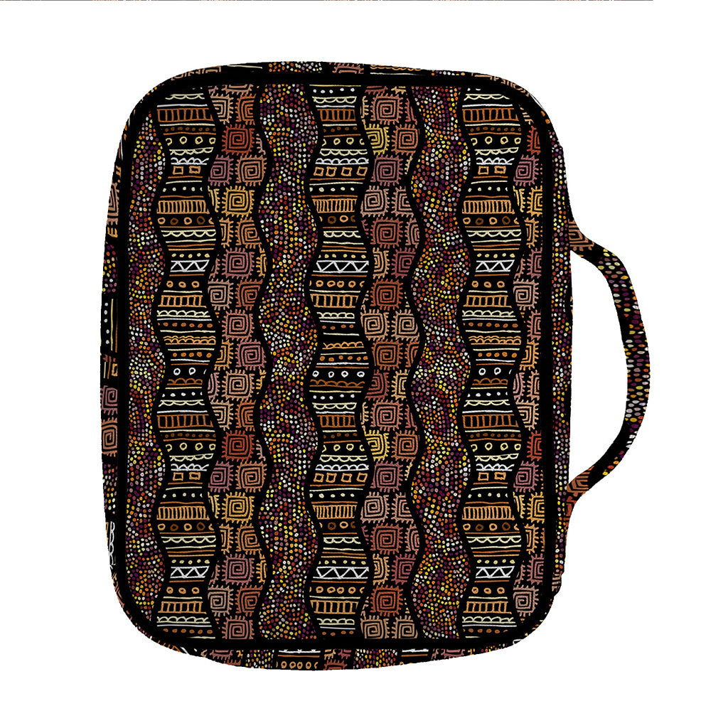 African Afro Inspired Pattern Print Front Pocket Bible Bag