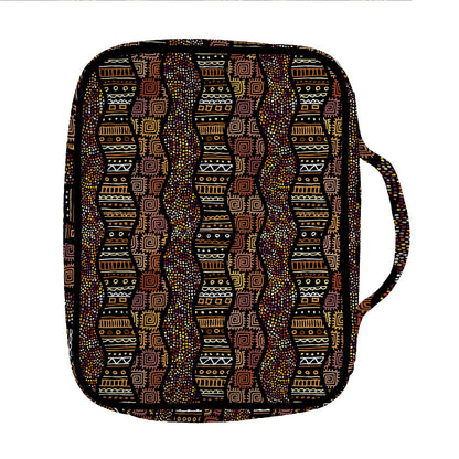 African Afro Inspired Pattern Print Front Pocket Bible Bag